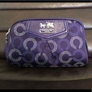 Purple Coach Makeup Bag 💄